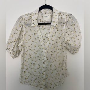 Abercrombie Floral Short Sleeve Button Down
